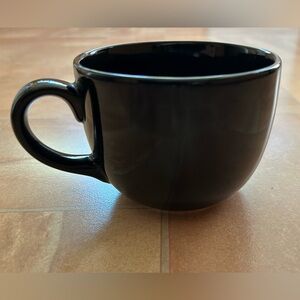 NWT Graydon Hall Black Basic Large 16.5 oz Ceramic Coffee Mug Cup